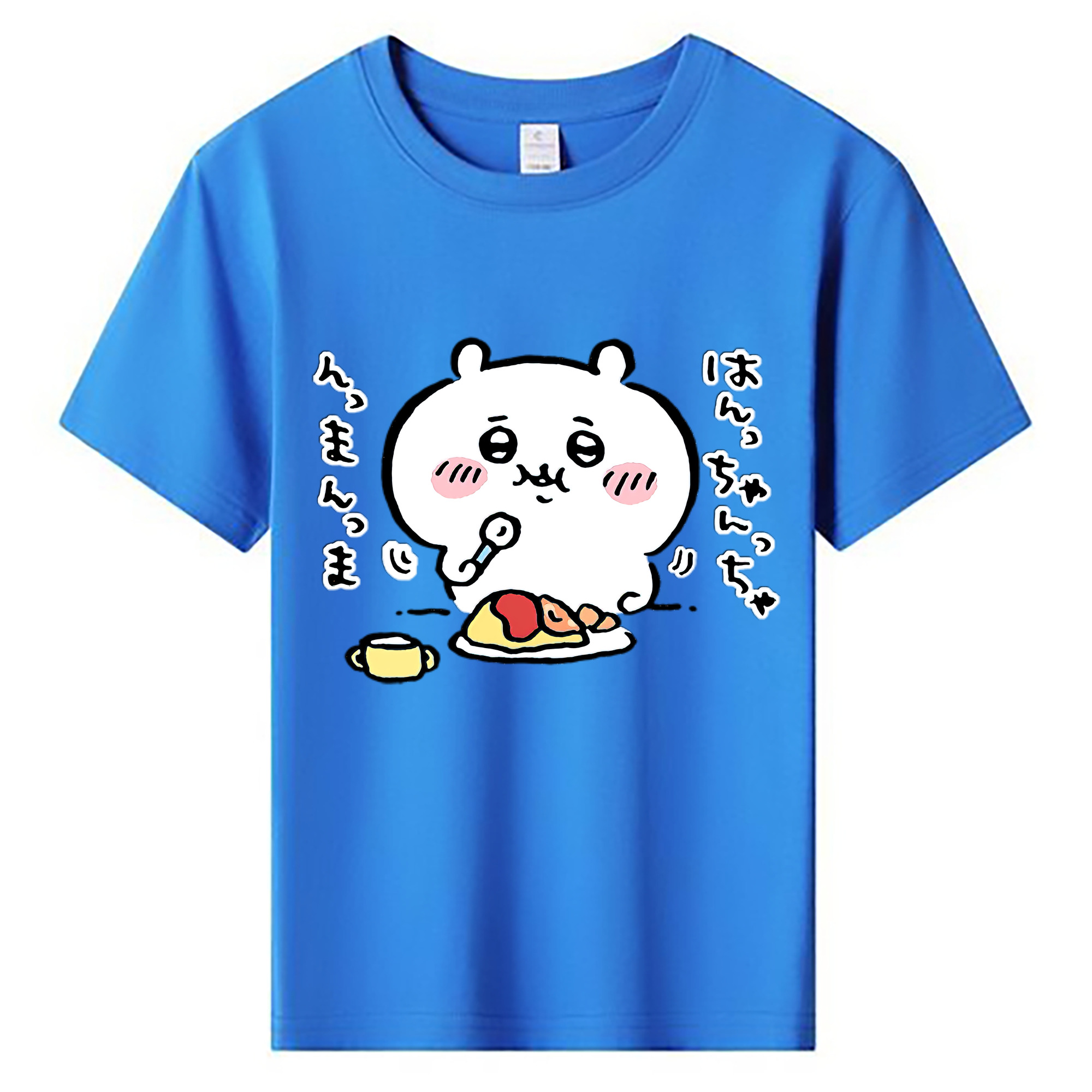 （画像用） ちいかわ ちいかわ Chii-kawa chiikawa 綿100％キッズTシャツ（フロントプリント）
